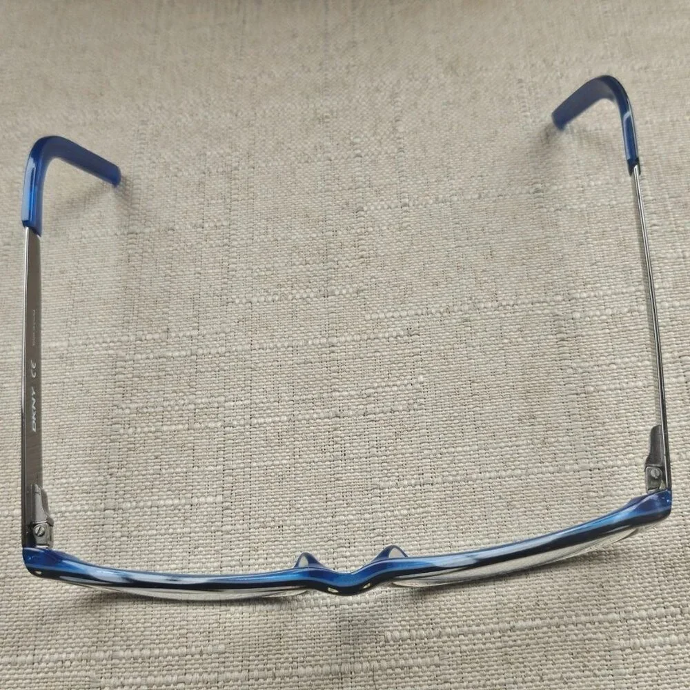 DKNY Women Glasses Frame Eye Wear DY4531 Black/Silver/Blue Tone Eyeglasses